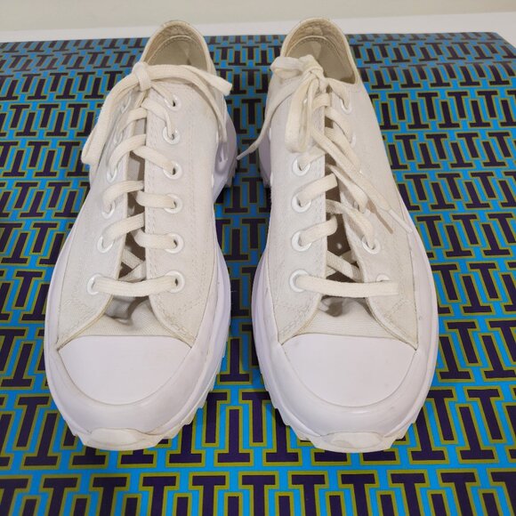 CONVERSE Platform White Canvas Sneaker Size 8.5 - Picture 5 of 12